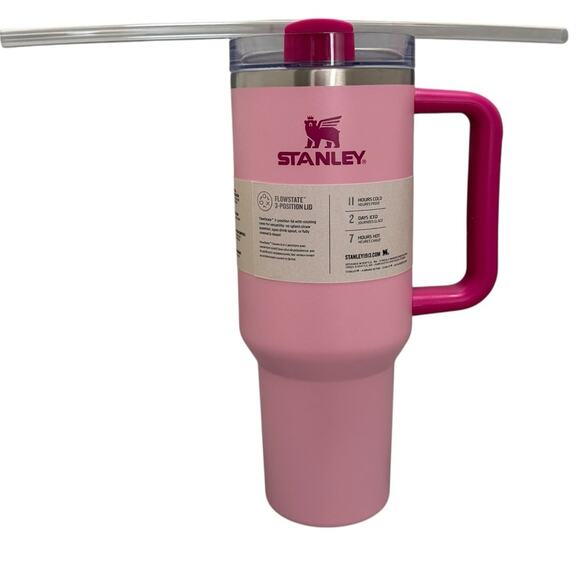 Stanley Pink Tumbler with Handle - Picture 1 of 6